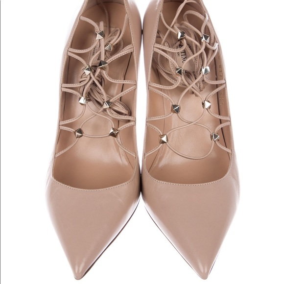VALENTINO Leather Pointed-Toe Pumps 👠 - Picture 4 of 4